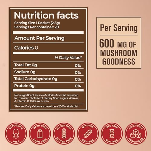 MATCHA DNA ShroomDNA Mushroom Coffee Blend with Chaga & Lion's Mane | Instant Focus + Clarity All Day | Organic + Vegan + Gluten Free | No Added Sugar | 20 Count