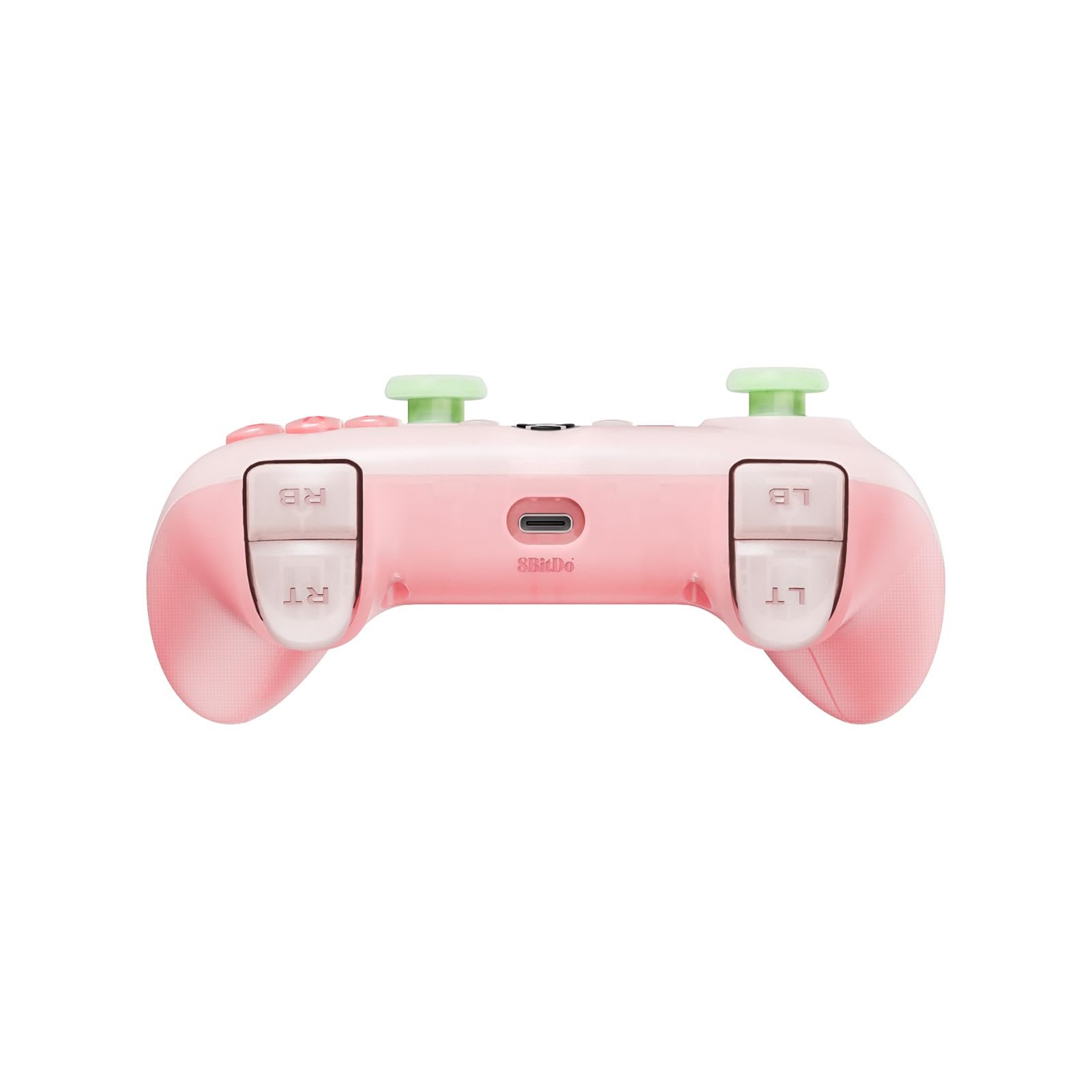 8Bitdo Ultimate Mini Wired Controller for Xbox with RGB Lighting Fire Ring, Hall Effect Joysticks and Triggers, for Xbox Series X|S, Xbox One, Windows 10/11 - Officially Licensed (Translucent Pink)