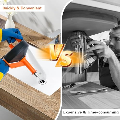 10M Professional Drain Pipe Spring for Sink and Drain, Electric & Manual Drainage Pipe with Drill Attachment for Kitchen, Bathroom, Toilet