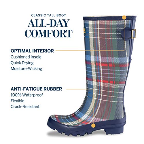 Pendleton Women’s Classic Tall SlipResistant Rain Boot, Americana