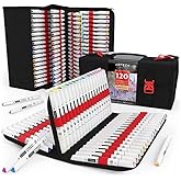 ARTEZA Alcohol Markers – Set of 120 EverBlend Dual Tip Art Markers with Fine and Chisel Nibs in 144-Slot Organizer for Drawing, Coloring, Illustration