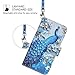 UrSpeedtekLive Galaxy S9 Case, Galaxy S9 Wallet Case Folio Flip Premium PU Leather Case Cover with Card Holder Slot Pockets, Wrist Strap, Magnetic Closure for Samsung Galaxy S9 (2018)- Peacock