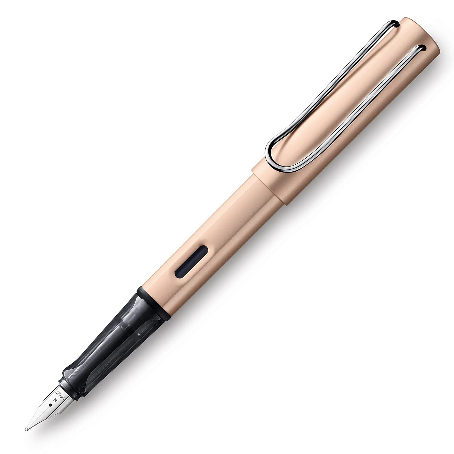Lamy AL-star 050 Fountain Pen, Aluminium Cosmic Colour Fountain Pen with Transparent Grip and Steel Nib, Nib Size M