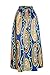 vigvog Women's Ethnic Abstract Navy Floral African Print Maxi A-line Skirt US16-18 (XL, LC65008-5)