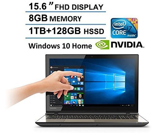 2016 Toshiba Satellite 15.6 Full HD Touchscreen Laptop, Intel Core i7-6700HQ, 12GB RAM, NVIDIA GeForce GTX 950M, 1TB HDD +128GB SSD, DVD Super Multi, Webcam, HDMI, Bluetooth, Windows 10