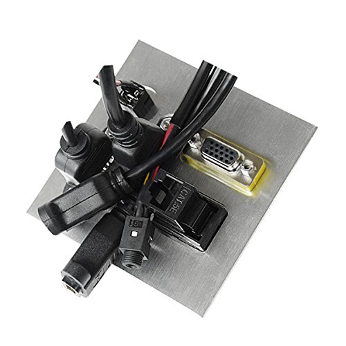 Multi-Media Table Plug Aluminum Alloy Information MUL-Function Signal Outlet Panel Desktop Wall Socket for Home Hotel KTV - Thumbnail 2