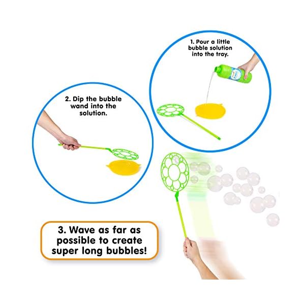 abeec-Giant-Bubble-Kit-for-Kids-Contains-3-Giant-Bubble-Wands-Bubble-Tray-and-1-Litre-of-Bubble-Solution-Outdoor-Toys-and-Fun-for-the-Garden-for-Kids abeec Giant Bubble Kit for Kids - Contains 3 Giant Bubble Wands, Bubble Tray and 1 Litre of Bubble Solution - Outdoor…