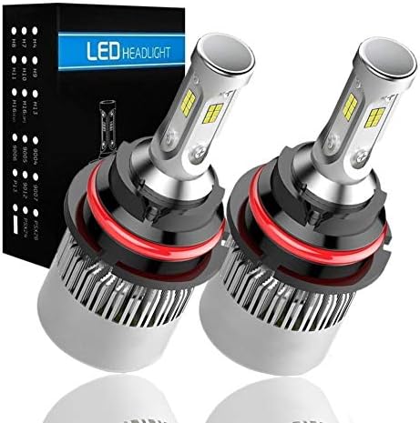 9004/HB1 LED Headlight Bulbs Hi/Lo Beam Conversion Kits, CSP 6500K 25W 8000LM Cool White High Power Bright 1 Pair 12 Months Warranty