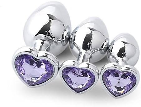 JHDWS Stainless Steel Diamonds Heart for Beginner Advanced Use - Light Purple