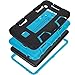 E LV T230 High Impact Resistant Full-body Protection Hybrid Armor Defender Case with Convertible Built in Stand for Samsung Galaxy Tab 4 - Black/Turquoise