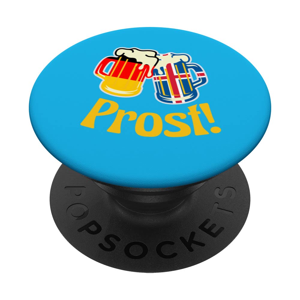 German - Iceland Cheers Prost PopSockets Swappable PopGrip
