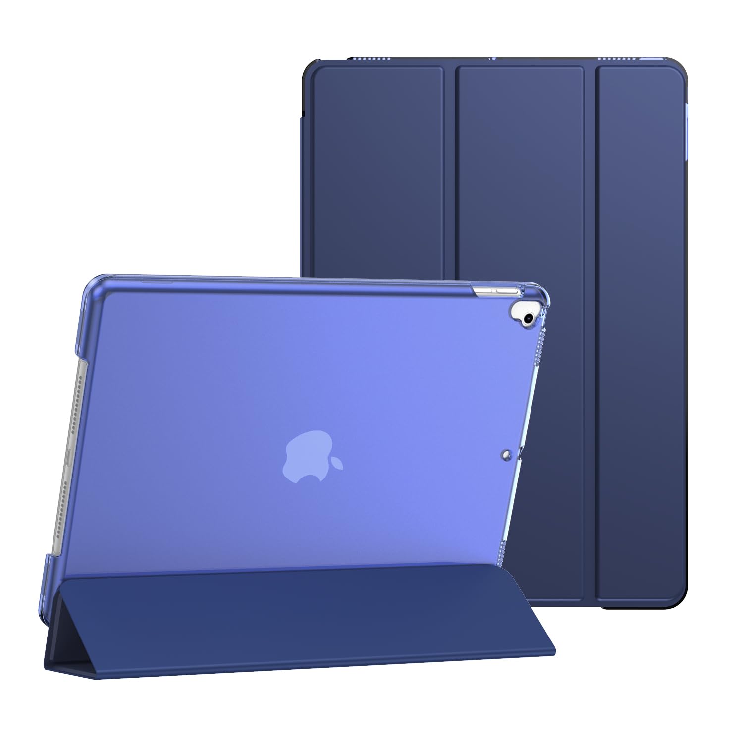 For Apple iPad Pro 10.5 (2017) A1701 A1709 And iPad Air 3 (2019) A2152 A2123 A2153 Smart Case with Auto Wake/Sleep (Blue)