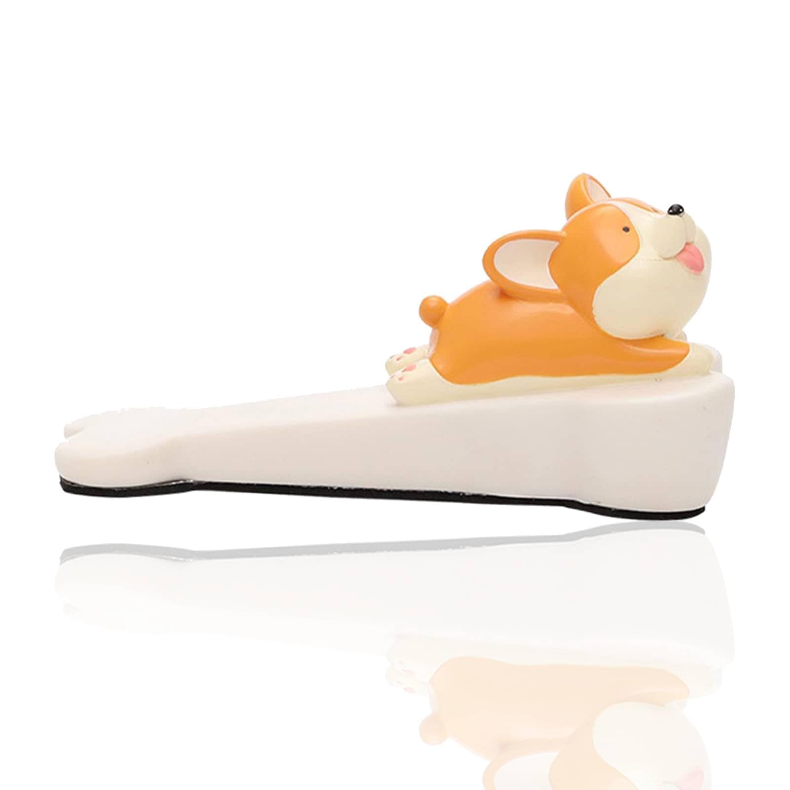 Cute Door Stopper, Funny Animal Door Stop Puppy Decorative Door Wedge Door Protector for Home and Office Floor