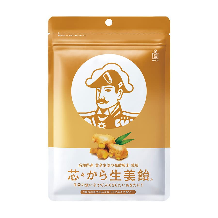 森下仁丹 芯・から生姜飴 (48g×1袋) [ のど飴 しょうが飴 生姜粉末 生姜パウダー 高知県産 黄金生姜 ジンゲロール ショウガオール ]商品画像