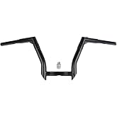 CUSTOM CHROME CCI 10" Rise 1-1/4" Ape Hanger Handlebar Fit for Harley Dyna | Fit for Harley Fat Bob Low Rider Wide Glide Street Bob