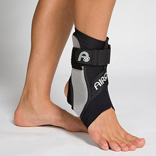 Aircast A60 Ankle Support Brace, Left Foot, Black, Medium (Shoe Size