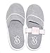 Victoria's Secret Knit Monogram Logo Slipper Gray Medium