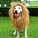 Lion Mane for Dog Large Medium with Ears Pet Lion Mane Costume Button Adjustable Holiday Photo Shoots Party Festival Occasion Light Brown