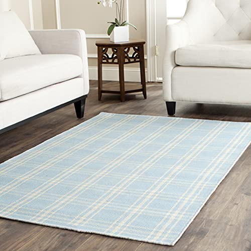 SAFAVIEH Kilim Collection Accent Rug - 3' x 5', Light Blue & Yellow, Handmade P…