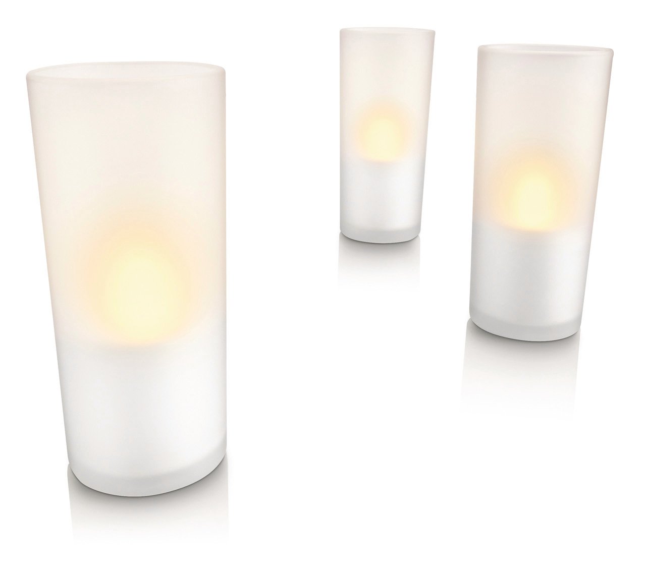 Philips Imageo Rechargeable LED Candle Lights White, Set of 3 Amazon
