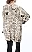 ellazhu Women Baggy Newspaper Knit Pullover Dress OneSize SZ44 Beige