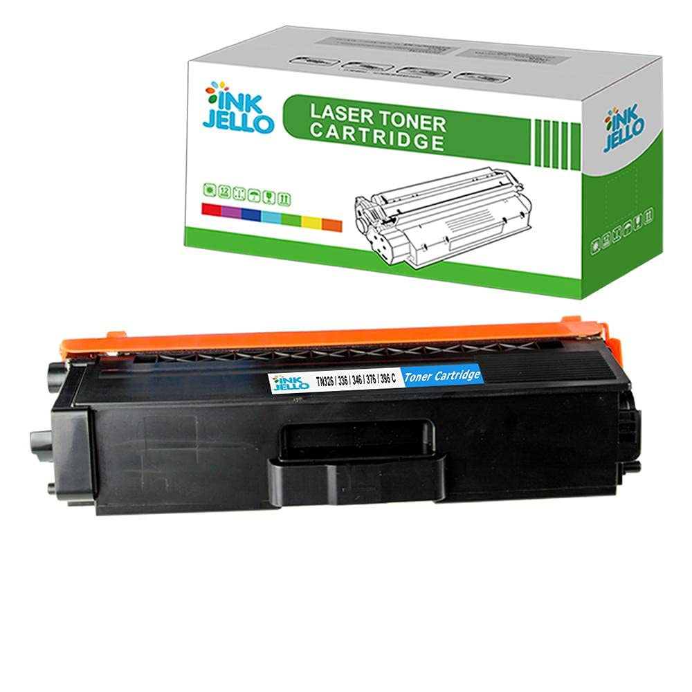 Inkjello Toner Cartridge For Printer, Compatible with Brother DCP-L8400CDN DCP-L8450CDW HL-L8250CDN HL-L8350CDW MFC-L8650CDW MFC-L8850CDW TN326C (Cyan)