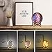 Elstey Space Night Light, 3 Colors 3D Printing Spherical Moon Lamp with Stand,5.9 Inch Glowing Decor Moon Light for Baby Kids Lover Birthday Party Gifts