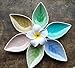 Astra Gourmet Set of 6 Multipurpose Mini Ceramic Seasoning Dishes/Appetizer Plates/Multicolor Leaf Shape Porcelain Saucers Dipping Bowls Set for Vinegar/Soy Sauce/Wasabi(Random Mixed Color)