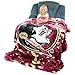 College Covers Everything Comfy Florida State Seminoles Soft and Warm Huge Raschel Throw Blanket, 86