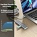 VANMASS Aluminum USB C Hub HDMI, 4 in 1 USB C Adapter, Type C to 4K HDMI Port, 60W Power Delivery, USB 3.0 Ports Compatible with MacBook, MacBook Pro/Mini, iMac, Surface, XPS and Others, Space Gray