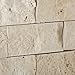 Ivory Travertine 2 X 4 Split-Faced Brick Mosaic Tile - 6