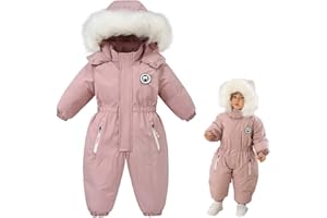 UVIPC Toddler One Piece Snowsuits Ski Suits Winter Waterproof Coats Jackets Jumpsuits for Kids Boys and Girls 2T-5T