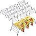 Pangda 4 Pack Stainless Steel Taco Holders Stand Taco Rack W Space for Hard or Soft Shell Tacos (Large)