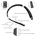 Bluetooth Headphones, Foldable Bluetooth Headset with Retractable Earbuds, Noise Cancelling Stereo Neckband Wireless Headset 16 Hours Playtime, V4.1, Built-in Mic