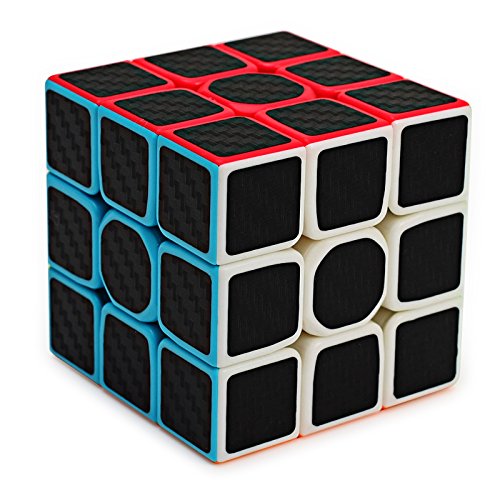 3x3x3 Speed Cube Carbon Fiber Sticker for Smooth Magic Cube Puzzles