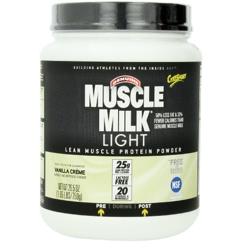 CytoSport Muscle Milk Light, Vanilla Creme, 1.65 Pound image