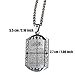 ZKDC Muslim Ayatul Kursi Quran stainless steel 60 cm chain necklace islam crystal gift