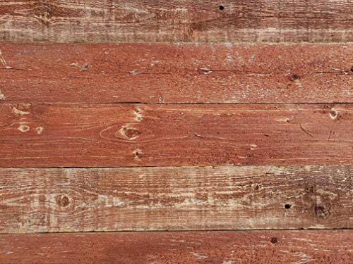 Real Weathered Wood Planks for Walls - Rustic Reclaimed barn Wood Paneling for Accent Walls, Easy Nail up Application (Barn Red - 11 Square feet) - Thumbnail 2