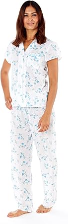 ladies traditional cotton pyjamas