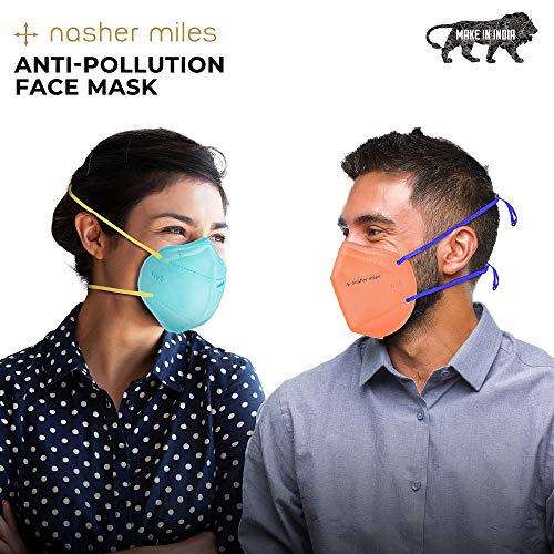 Nasher-Miles-N95-5-layer-Color-Face-Mask-ReusableWashable-Head-Strapped-SITRACEISO-Approved-Anti-Pollution-Anti-DustPack-of-4-N95-Mask