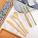 Boao 2 Sets of Reusable Bamboo Utensils Travel Cutlery Set with Case, Forks Knives Chopsticks Spoons Straws and Brushes, Camping Flatware Set (Pattern 2)