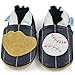 Beautiful Soft Leather Baby Shoes - Crib Shoes with Suede Soles - Baseball - 18-24 Months