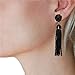 Humble Chic Lightweight Soiree Tassel Earrings - Long Beaded Fringe Drop Statement Dangles