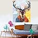 DIY Paint by Numbers Kit for Adults - Christmas Deer Doe | Paint by Numbers Landscape Scene Paintings Arts Craft for Home Wall Decor | Pre-Printed Art-Quality Canvas 20” x 16”, 3 Brushes, Paints