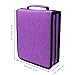 YOUSHARES 120 Slots Standable Oxford Large Zipper Colored Pencil Case with Handle Strap, Violet
