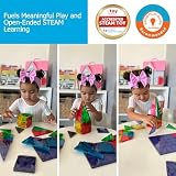 Magna-Tiles Classic 32-Piece Magnetic Construction Set Geometry Shapes view 4