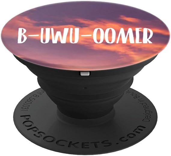 Amazon Com B Uwu Oomer Aesthetic Text Vibe Saying Popsockets Grip