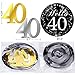 40th Birthday Decorations Kit- Konsait Cheers to 40 Years Banner Swallowtail Bunting Garland Sparkling Celebration 40 Hanging Swirls,Perfect 40 Years Old Party Supplies 40th Anniversary Decorations