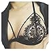 JUNKE Women Translucent Sheer Lace bralette Strap Camisole Bra