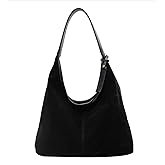 Brown Suede Hobo, Work Shoulder Bag, Fall Aesthetic Tote Purse